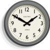 JONES CLOCKS® Telecom Round Wall Clock - Retro Clock - Designer Clock -