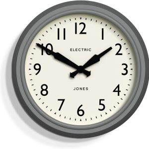 JONES CLOCKS® Telecom Round Wall Clock - Retro Clock - Designer Clock -