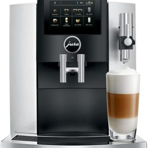 Jura S8 64 oz Water Capacity, 10 oz Bean Capacity, 15 Types of Drinks