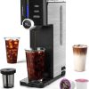 K Cup Pod Coffee Maker,One Cup Coffee Machine Brew 6-14 oz Ground Coffee