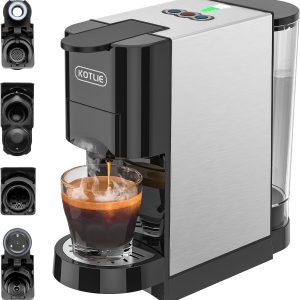 KOTLIE 5in1 Level 7 Water Volume Espresso Machine, 19Bar Single Serve