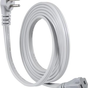 KUNCAN Appliance Power Extension Cord - 3 Prong Flat Wire SPT-3 14 AWG