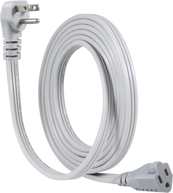 KUNCAN Appliance Power Extension Cord - 3 Prong Flat Wire SPT-3 14 AWG