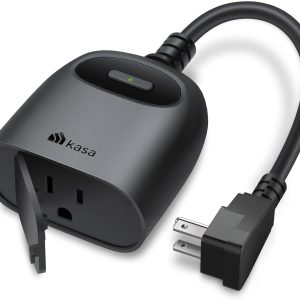Kasa Outdoor Smart Plug, Smart Home Wi-Fi Outlet Timer, Max Load 15A/1875W,