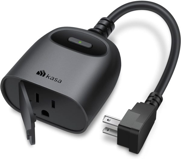 Kasa Outdoor Smart Plug, Smart Home Wi-Fi Outlet Timer, Max Load 15A/1875W,