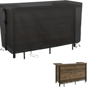 Kingling Outdoor Table Cover for Outdoor Bar Table, 72 Inch Waterproof