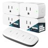 Linkind Matter Smart Plug with Remote, Work with Apple Home, Siri, Alexa,