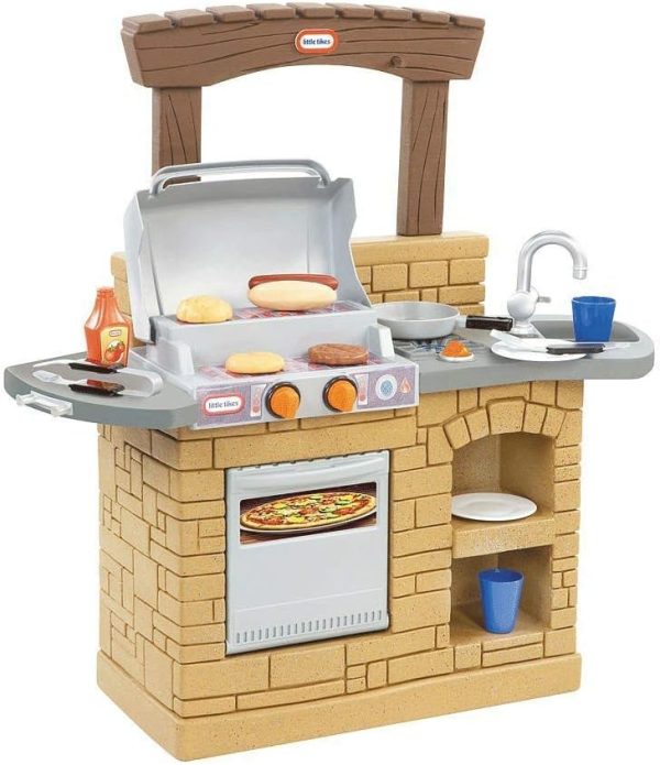 Little Tikes Cook 'n Play Outdoor BBQ , Brown