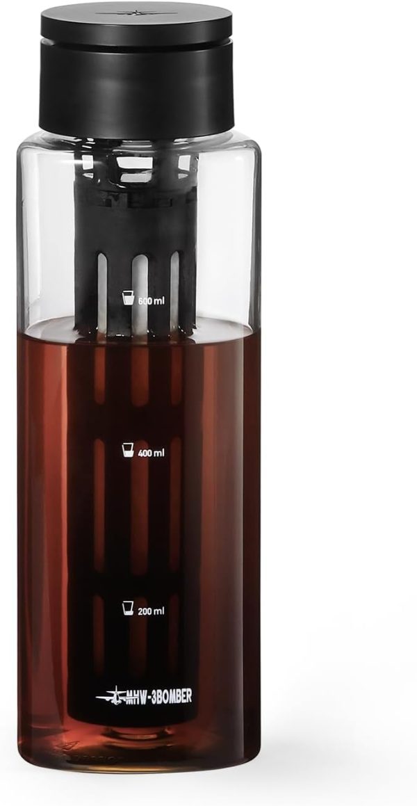 MHW-3BOMBER Cold Brew Coffee Maker 600ml/20oz Cold Brew Pitcher For Space