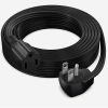 Maximm Extension Cord Heavy Duty (50 Feet) Flat Wire 3-Prong Flat Plug, 14