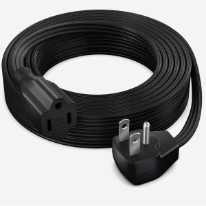 Maximm Extension Cord Heavy Duty (50 Feet) Flat Wire 3-Prong Flat Plug, 14