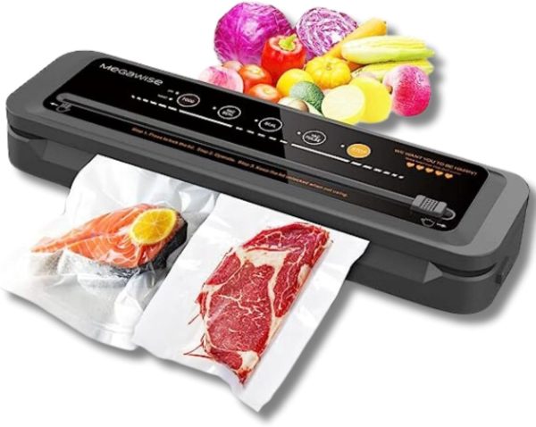 MegaWise Powerful and Compact Vacuum Sealer Machine One-Touch Automatic