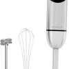 MegaWise Stainless Steel Titanium Reinforced 3-in-1 Immersion Hand Blender,