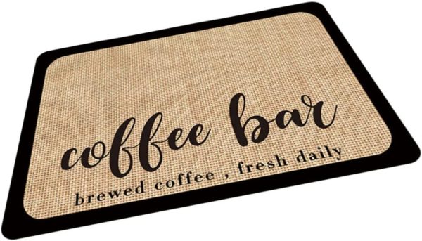 Mikinona Bar Mat Multi-Function Coffee Maker Mat Coffee Mat for Counter