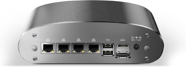 Mini PC Fanless N100 Micro Firewall Appliance, 4* 2.5G LAN 8GB RAM 256GB