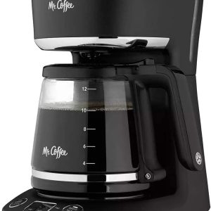 Mr. Coffee 12-Cup Programmable Coffeemaker, Brew Now or Later