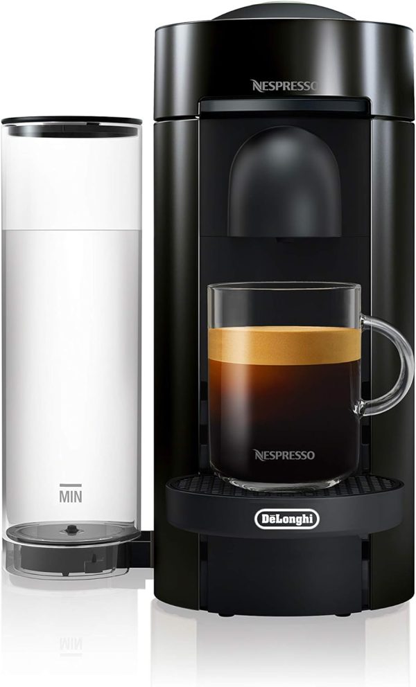Nespresso Vertuo Plus Coffee and Espresso Maker By De'Longhi, Ink Black