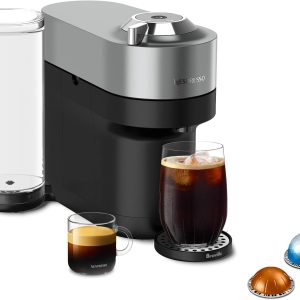 Nespresso Vertuo Pop+ Deluxe Coffee and Espresso Maker by Breville, Titan