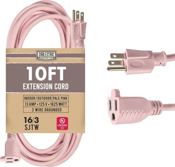 Outdoor Extension Cord 10 ft - 16 Gauge 13 Amp Heavy Duty Power Extension