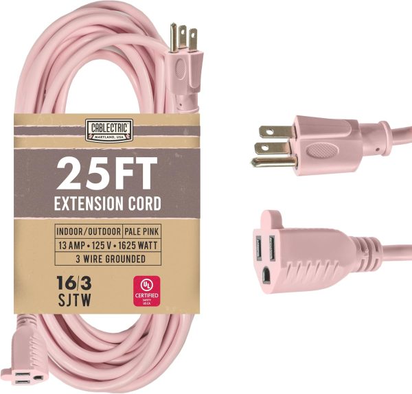 Outdoor Extension Cord 25 ft - 16 Gauge 13 Amp Heavy Duty Power Extension