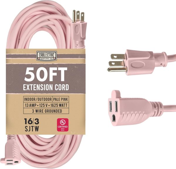 Outdoor Extension Cord 50 ft - 16 Gauge 13 Amp Heavy Duty Power Extension