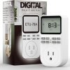 Plug in Digital Oulet Timer Switch 7 Day / 24 Hour Weekly Daily