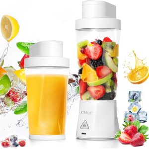 Portable Blender (White) Shakes and Smoothies Blender with 23 Oz Blender