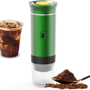 Portable Coffee Machine for Car Home Travel 3 in 1 Cordless Electric Coffee