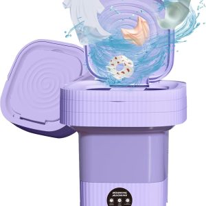 Portable Washing Machine,10L Folding Mini Washer with 3 Modes Deep Cleaning