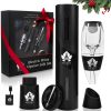 Premium Electric Wine Opener Gift Set - 5-in-1 Wine Opener kit w USB