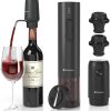 Rechargeable Electric Wine Opener Gift Set - Aerator, Bottle Opener, Foil