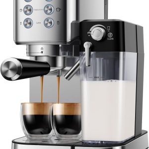 SHARDOR 20 Bar Espresso Machine with Automatic Milk Frother, Cappuccino