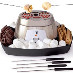 SHARPER IMAGE Electric S'mores Maker [Amazon Exclusive] 8-Piece Kit, 6