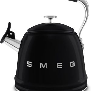 SMEG Retro Stovetop Whistling Kettle – 2.4Q (Black)