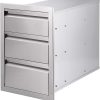 Seeutek Outdoor Kitchen Drawers Stainless Steel 14 x 20 x 23.2 inch Flush