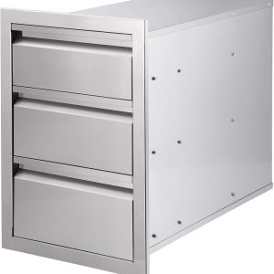 Seeutek Outdoor Kitchen Drawers Stainless Steel 14 x 20 x 23.2 inch Flush