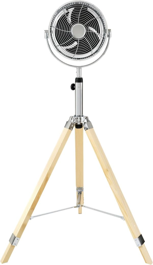 Simple Deluxe Tripod Pedestal Fan, 3 Speed Adjustment, Multiple Wide Angle
