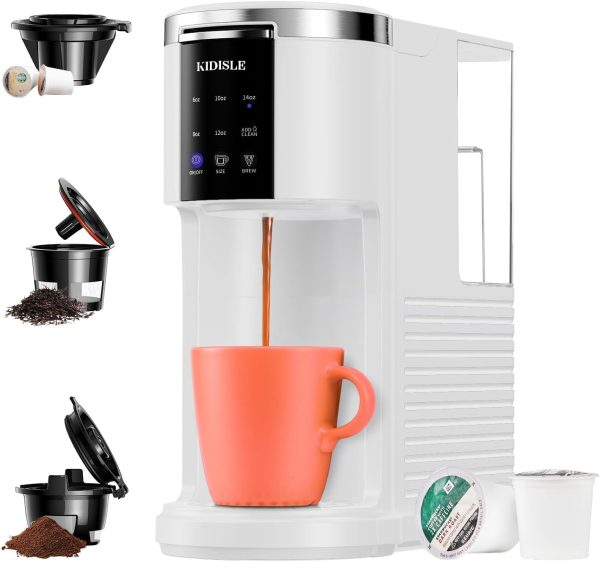 Single Serve Coffee Maker for K Cup Pods & Ground Coffee & Teas, 6 to 14oz