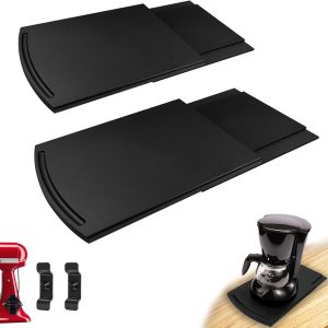 Sliding Tray for Coffee Maker, Kitchen Appliance Moving Caddy, Countertop