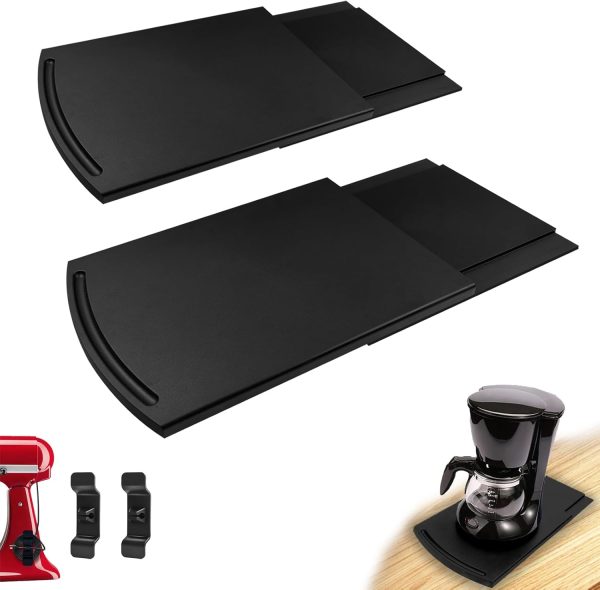 Sliding Tray for Coffee Maker, Kitchen Appliance Moving Caddy, Countertop
