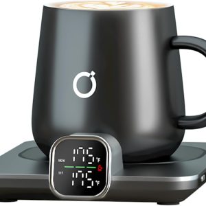 Smart Heated Coffee Mug Warmer & Mug Set - Heated Mug Warmer with Auto Shut