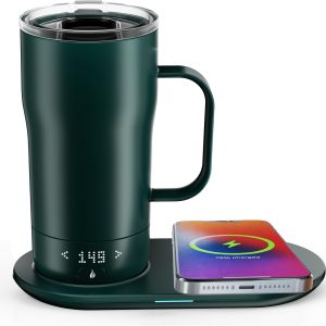 Smart Self Heating Coffee Mug 18 Oz Temperature Control Heated Coffee Mug