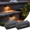 Solar Deck Lights Outdoor, IP65 Waterproof Fence Solar Lights Outdoor,