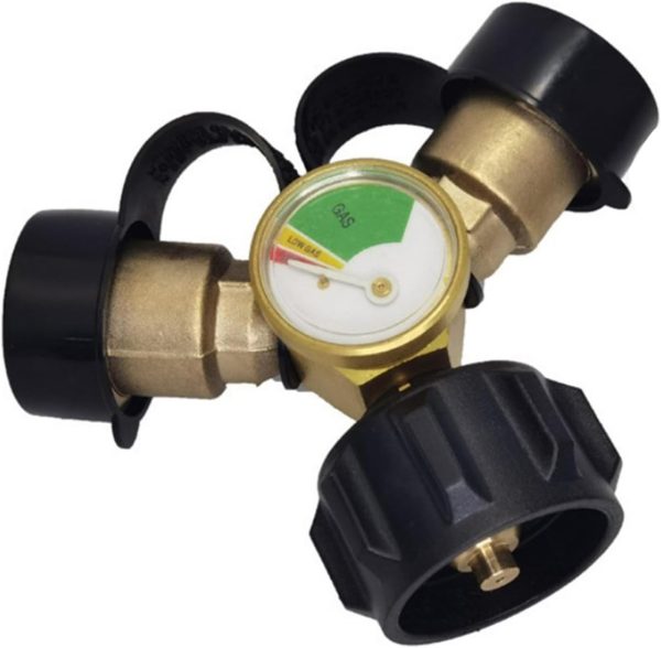 Two Way Propanes Hose Splitter Manifolds with Shutoffing Valves for Camp
