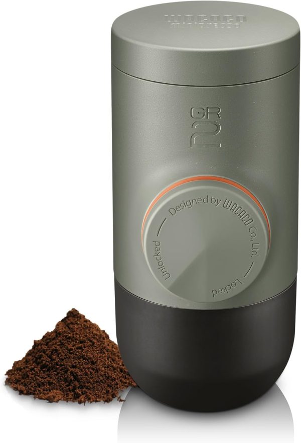 WACACO Minipresso GR2 Espresso Machine Compatible Ground Coffee, Portable