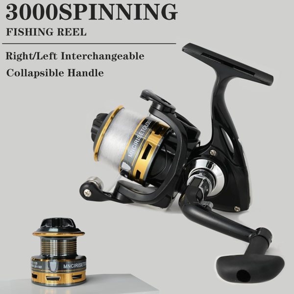 2PCS Fishing Pole Combo,Carbon Fiber Fishing Pole ，12 +1 Shielded Bearings - Image 6