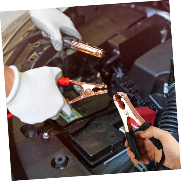 2pcs Car Hitch Car Starter Clamp Jumper Cable Replacement Battery Clip Jump - Image 8