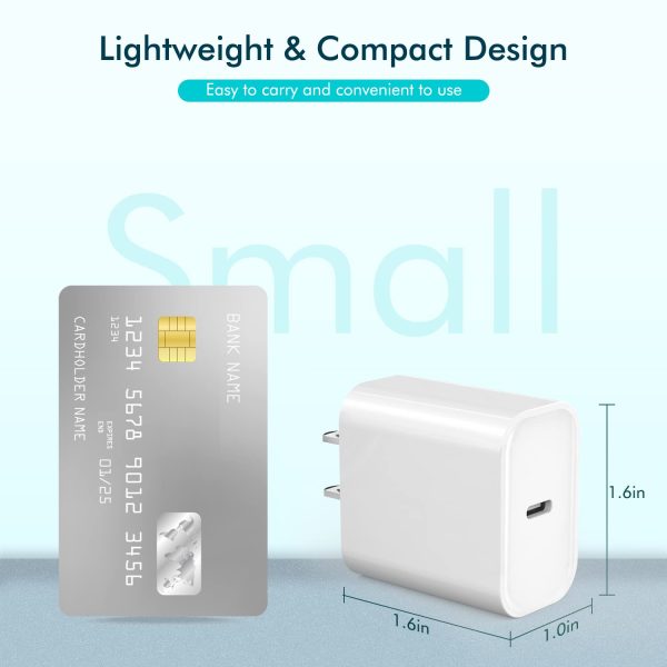 Fast Charger for iPhone 16 15, 3Pack USB C iPad Charger PD Fast Charger - Image 6