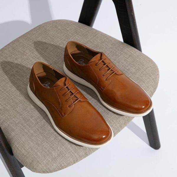 Jousen Men's Dress Shoes Brogue Formal Lace Up Oxfords Shoes - Image 3