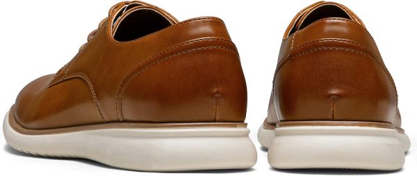 Jousen Men's Dress Shoes Brogue Formal Lace Up Oxfords Shoes - Image 5